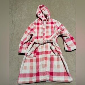 Tucker + Tate Pink Plaid Kids Robe